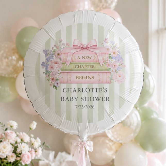 A New Chapter Begins Baby Shower Balloon (Creator Uploaded)