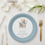 A New Chapter Begins Baby Shower Boy Paper Plates<br><div class="desc">A New Chapter Begins Baby Shower Boy Paper Plates</div>