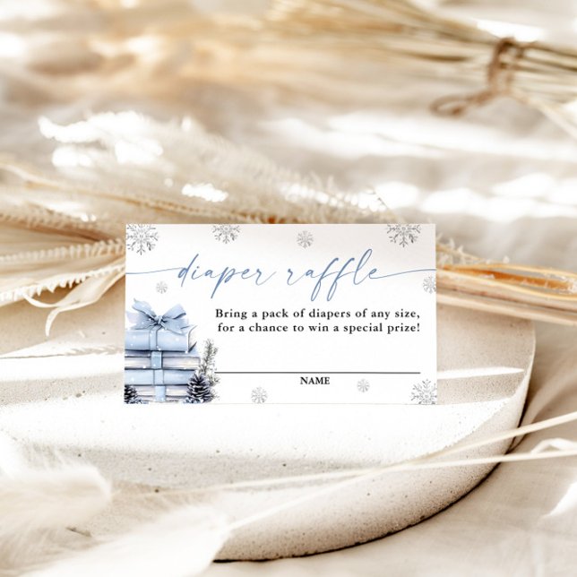 A New Chapter Begins Baby Shower, Diaper Raffle Enclosure Card (Creator Uploaded)