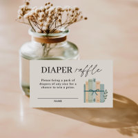 A New Chapter Begins Baby Shower Diaper Raffle