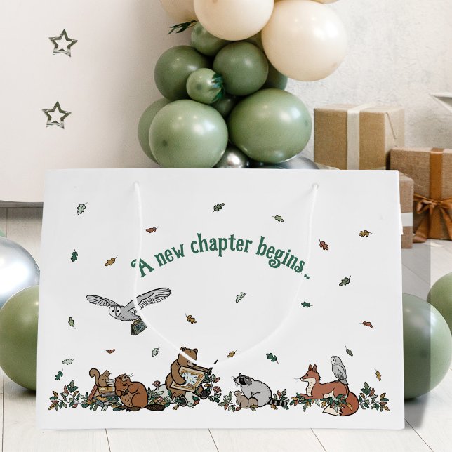 A New Chapter Begins Baby Shower Large Gift Bag (A New Chapter Begins - Baby Shower Gift Bag)