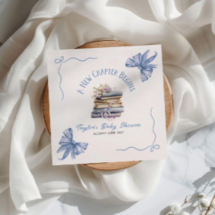 A New Chapter Begins Baby Shower  Napkins