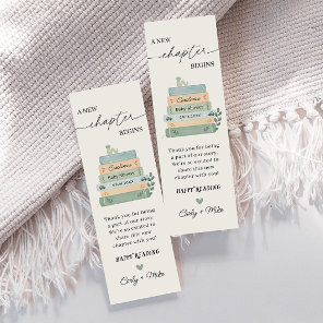 A New Chapter Begins Baby Shower Thank You Bookmarks