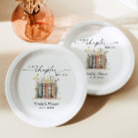 A New Chapter Begins, Book Theme Baby Shower Paper Plates<br><div class="desc">A New Chapter Begins, Book Theme Baby Shower Paper Plates This lovely A New Chapter Begins, Book Theme Baby Shower Paper Plates features hand-painted watercolor books and wildflowers and modern typography. A perfect way to invite your loved ones to your special day! Easily edit most wording to match your event!...</div>