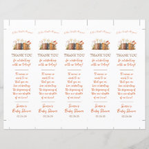 A New Chapter Begins! Bookmark Shower Favor