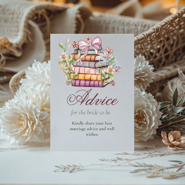 A New Chapter begins bridal shower Advices Sign (Creator Uploaded)