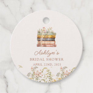 A New Chapter Begins Bridal Shower Favor Tags