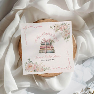 A New Chapter Begins Bridal Shower  Napkins