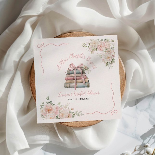 A New Chapter Begins Bridal Shower  Napkins (Creator Uploaded)