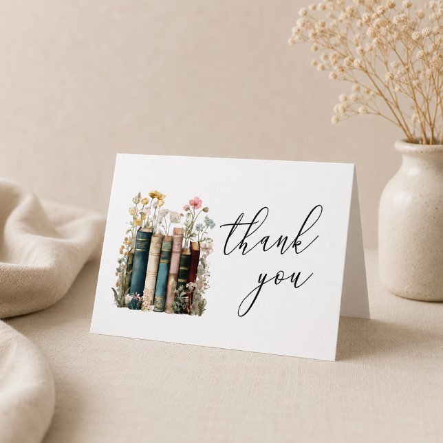  A New Chapter Begins Bridal Shower Thank You Card (new chapter begins thank you card)