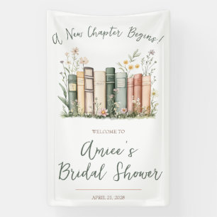 A New Chapter Begins! Bridal Shower Welcome Sign