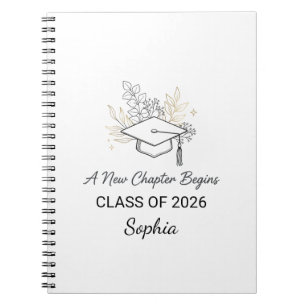 A New Chapter Begins Class of 2026 Personalized Notebook