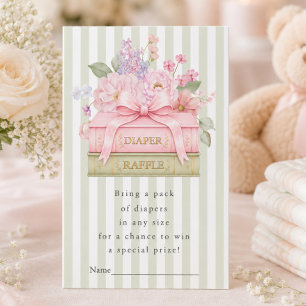 A New Chapter Begins Diaper Raffle Card