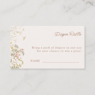 A New Chapter Begins Diaper Raffle Enclosure Card