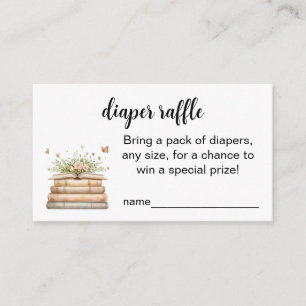 A New Chapter Begins Diaper Raffle Insert