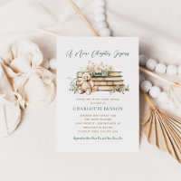 A New Chapter Begins Floral Book Baby Shower
