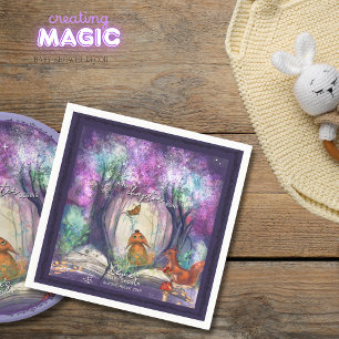  A New Chapter Begins I Storybook Baby shower Napkins