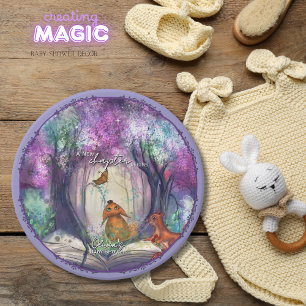  A New Chapter Begins I Storybook Baby shower Paper Plates