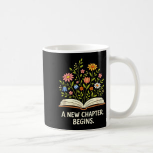 A new chapter begins inspiring readers library coffee mug