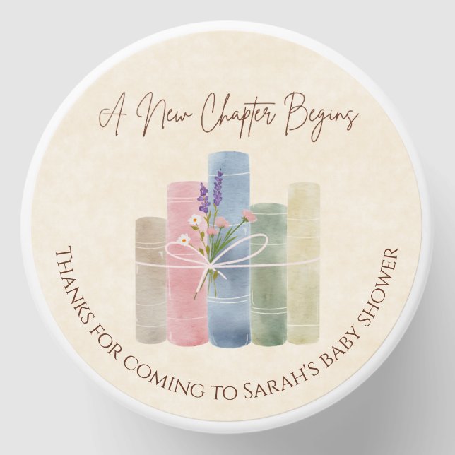 A New Chapter Begins Mini Candle Favors (Front)