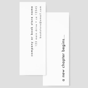 A new Chapter Begins Modern Bookmarks