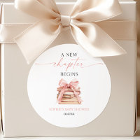 A New Chapter Begins Pink Bow Books Baby Shower