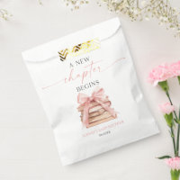 A New Chapter Begins Pink Bow Books Baby Shower