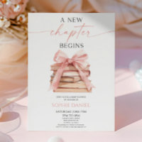 A New Chapter Begins Pink Bow Books Baby Shower