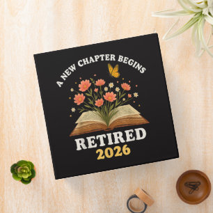 A New Chapter Begins Retired 2026 3 Ring Binder