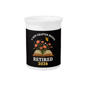A New Chapter Begins Retired 2026 Beverage Pitcher