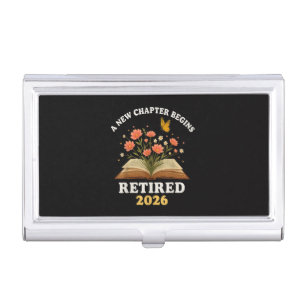 A New Chapter Begins Retired 2026 Business Card Case