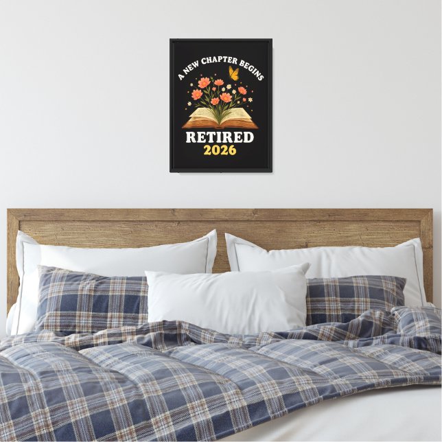 A New Chapter Begins Retired 2026 Canvas Print (Insitu(Bedroom))