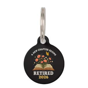 A New Chapter Begins Retired 2026 Pet ID Tag