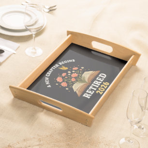 A New Chapter Begins Retired 2026 Serving Tray