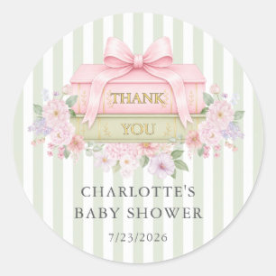 A New Chapter Begins Round Favor Sticker