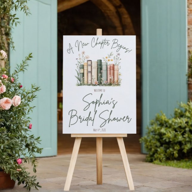 A New Chapter Begins! Spring Floral Welcome Sign (Creator Uploaded)