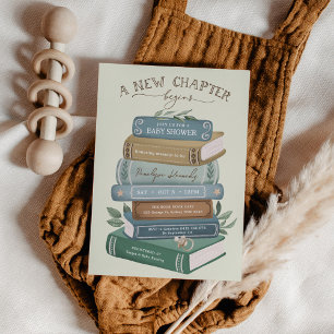 A New Chapter Begins: Storybook Baby Shower Invitation