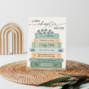A New Chapter Begins Storybook Baby Shower Invitation