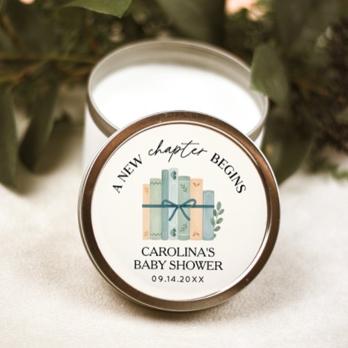 A New Chapter Begins Storybook Baby Shower Mini Candle Favors
