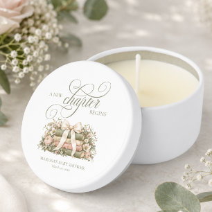 A New Chapter Begins Storybook Baby Shower Mini Candle Favors