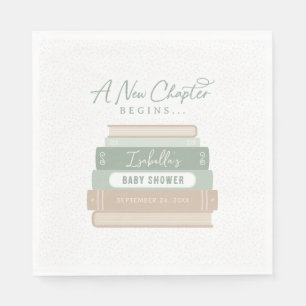 A New Chapter Begins Storybook Baby Shower Napkins