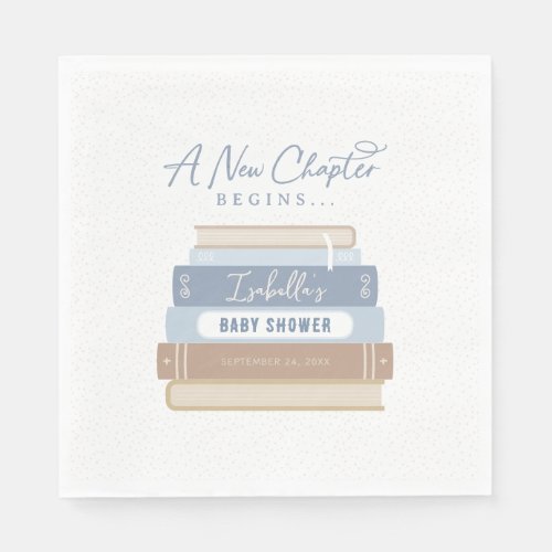 A New Chapter Begins Storybook Baby Shower Napkins