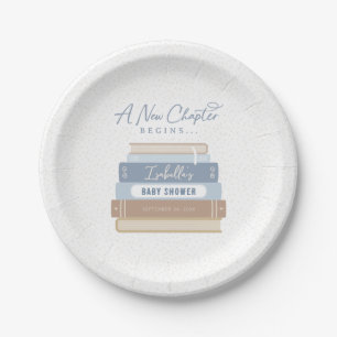 A New Chapter Begins Storybook Baby Shower Paper Plates