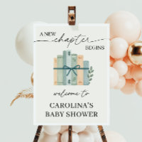 A New Chapter Begins Storybook Baby Shower Welcome