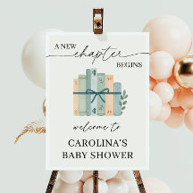 A New Chapter Begins Storybook Baby Shower Welcome