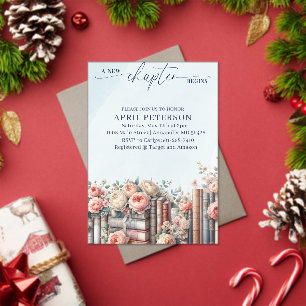 A New Chapter Begins, Storybook Bridal Shower Acrylic Invitations