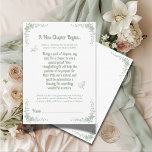 A New Chapter Begins Vintage Diaper Raffle Enclosure Card<br><div class="desc">Celebrate the joy of new beginnings with our "A New Chapter Begins" baby shower theme.. This beautiful vintage design features a soft sage green color palette, delicate vines, lush greens, and charming hand-drawn birds. Thoughtfully designed for both baby boy and baby girl celebrations, this diaper raffle enclosure card sets the...</div>