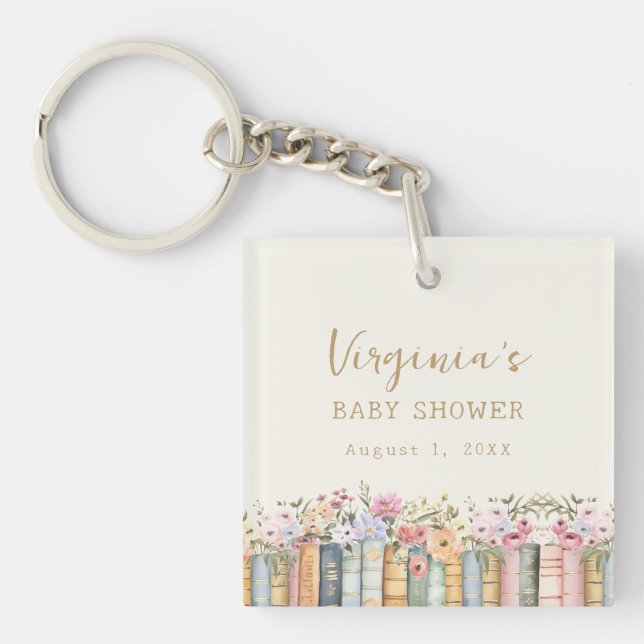 A New Chapter Books Baby Shower Keychain (Front)