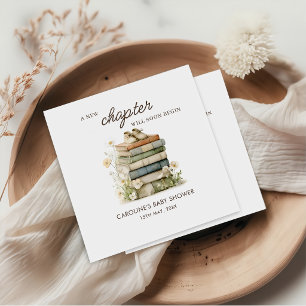 A New Chapter Books Baby Shower Napkin