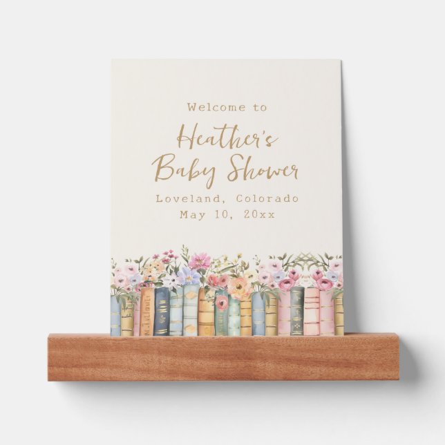 A New Chapter Books Baby Shower Picture Ledge (Front)